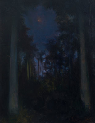 Hanstedter Wald, 90 x 70 cm,  Oel auf Leinwand, 2009
